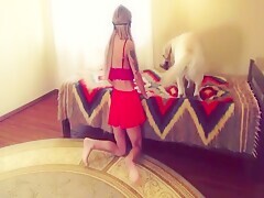 Blond bitch getting fucked hard by rose dick